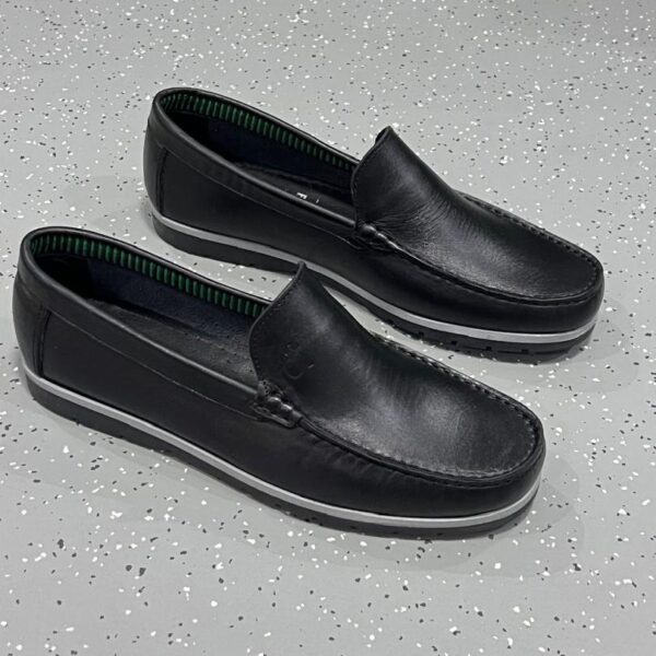 Mocassin Cuir Noir