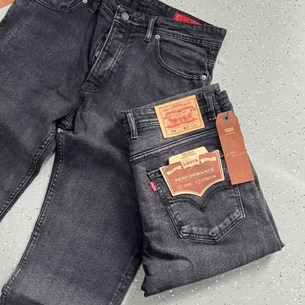 Pantalon Jean Noir Délavé(1pièce)