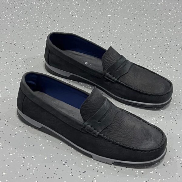 Mocassin en Daim Noir