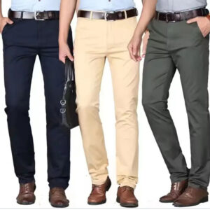 Pack 3 Pantalons Chinos Homme en coton