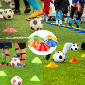 Lot de 50 cônes chinois pour entraînement de football