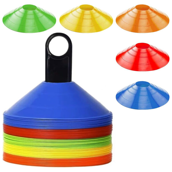 Lot de 50 cônes chinois pour entraînement de football – Image 2
