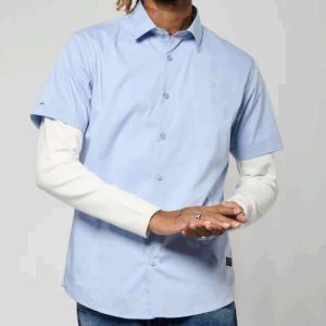 Chemise à Manches courte - Bleu