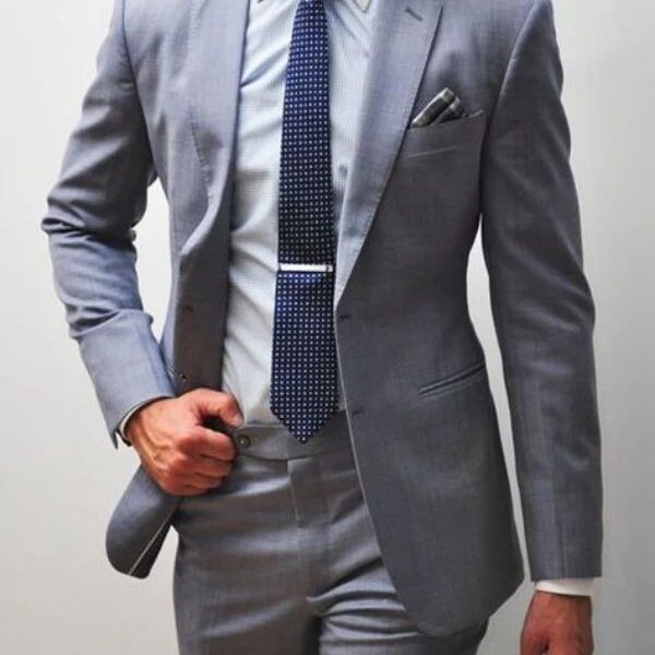 Costume - 2 Pièces - Homme - Gris