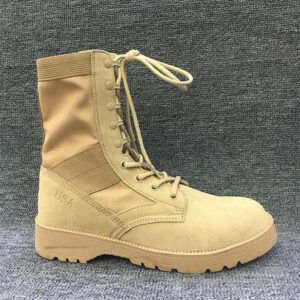Bottes tactiques du désert en cuir de vache pour hommes