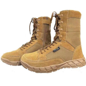 Bottes tactiques du désert en cuir de vache pour hommes