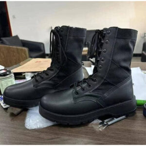 Bottes tactiques du désert en cuir de vache pour hommes