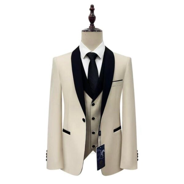 Costume - 3 Pièces - Homme - Beige