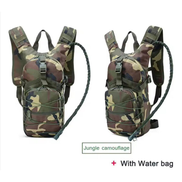 Sacoche Jungle camouflage avec gourde pour eau