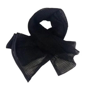 Écharpe en maille de camouflage - Noir