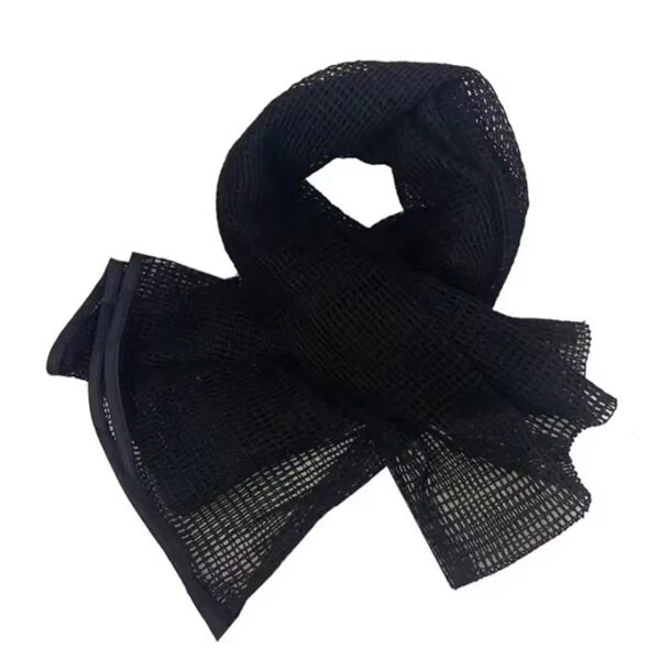Écharpe en maille de camouflage - Noir