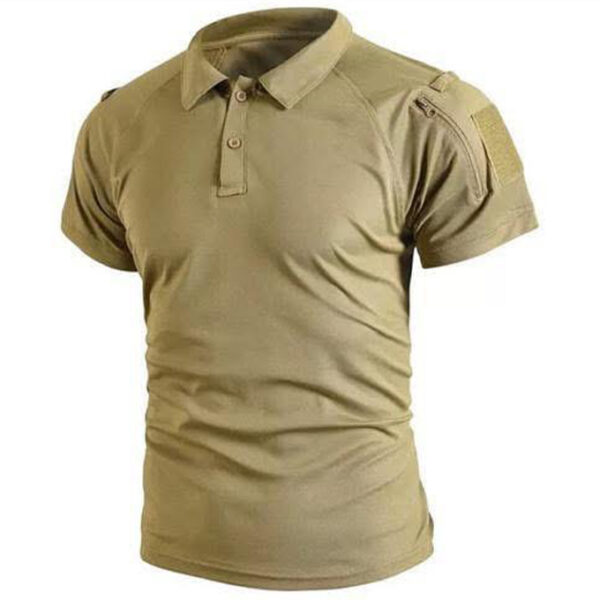 Polo militaire à manches courtes pour homme à séchage rapide