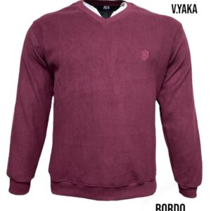 Pull-Over manche longue - Coton - Col V