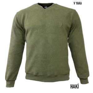 Pull-Over manche longue - Coton - Col V