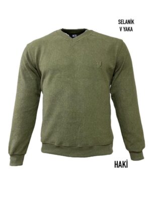 Pull-Over manche longue - Coton - Col V