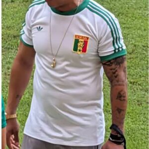 MAILLOT Sénégal Vintage Caire 86 (BOCANDE) Blanc