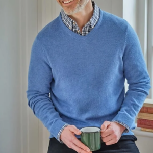 Pull-Over manche longue - Coton - Col V