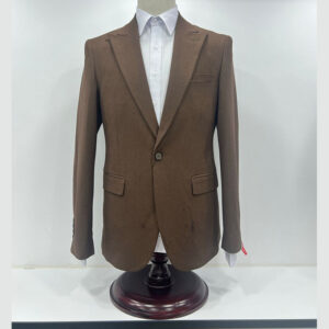 Veste Blazer pour homme prés du corps - Marron