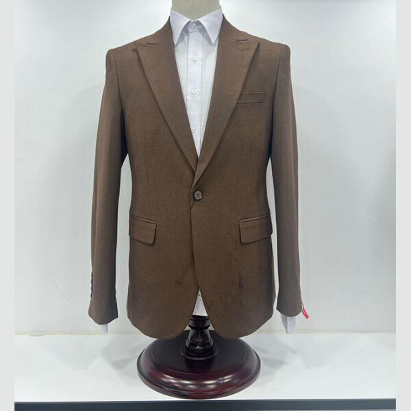 Veste Blazer pour homme prés du corps - Marron