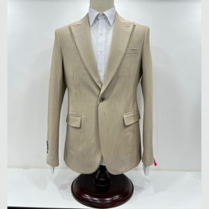 Veste Blazer pour homme prés du corps - Beige