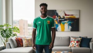 MAILLOT Sénégal Vintage Caire 86 (BOCANDE) Vert