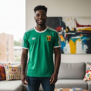 MAILLOT Sénégal Vintage Caire 86 (BOCANDE) Vert