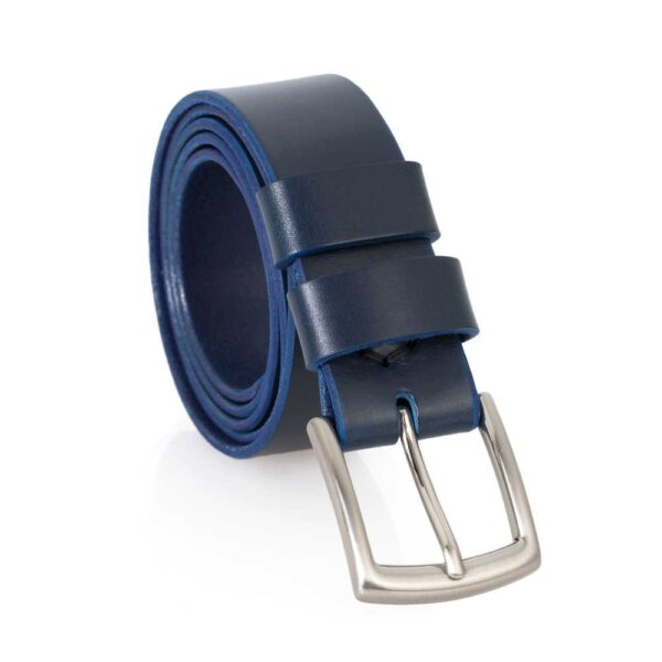 Ceinture en Cuir Bleu