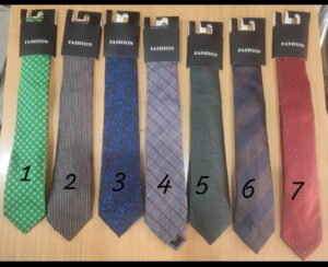 Cravates (choix par numéro)