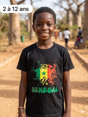T-Shirt Sénégal Enfant De 02 à 12 ans